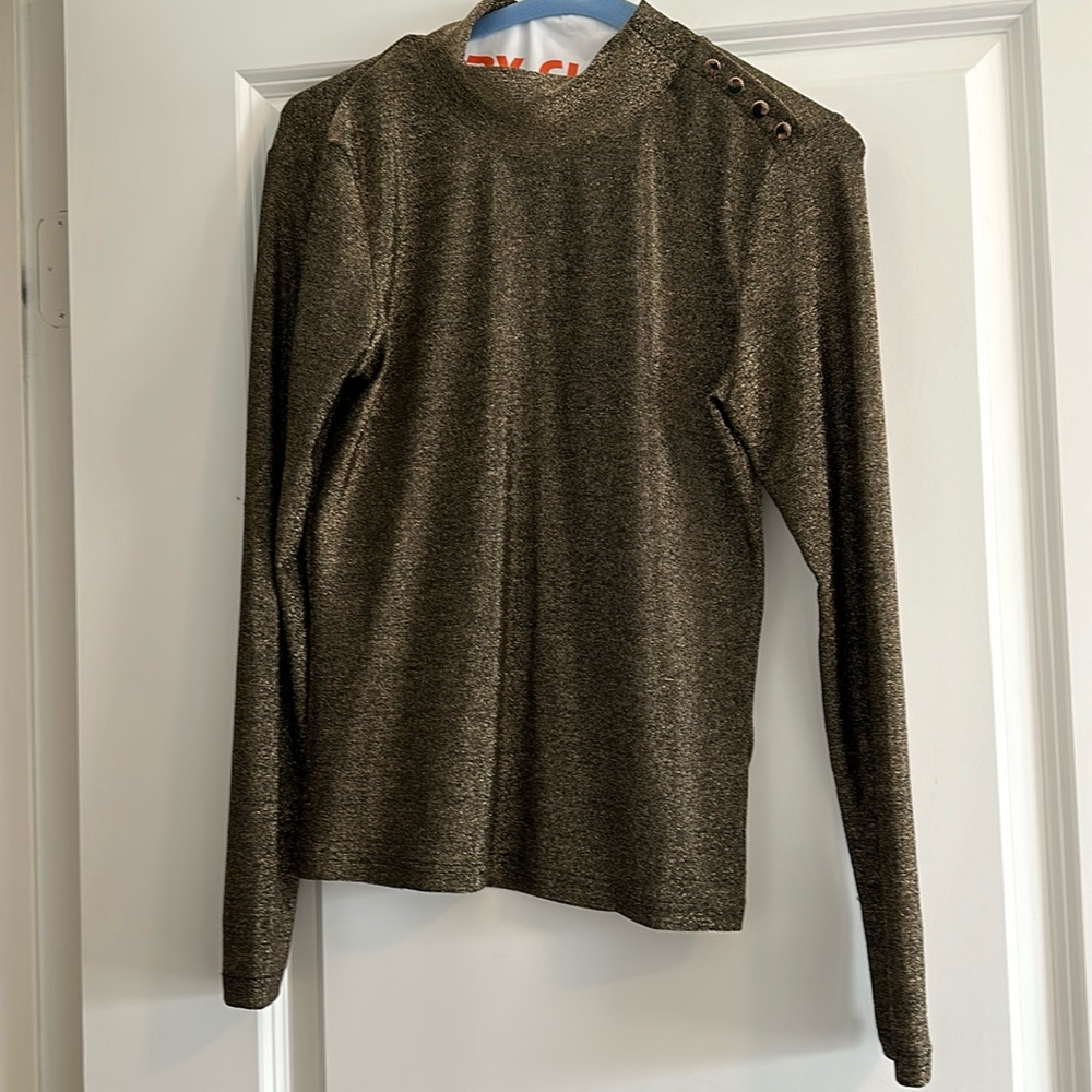 Gold/brown glitter Heartloom top from Revolve- size small.